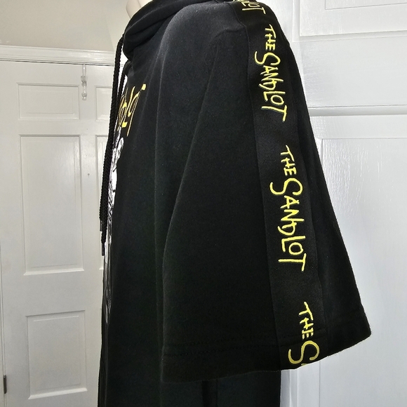 THE SANDLOT Short Sleeve Graphic Hoodie Black Size L - Picture 5 of 10